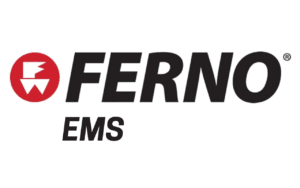 FERNO EMS logo with red circular emblem on the left and bold black 'FERNO' text with 'EMS' underneath.